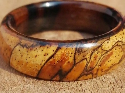 Cincin Kayu, Red Heart Wood Ring, Xilem Handmade