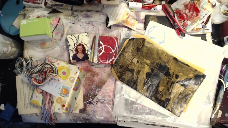 Craft & Chat.   Painty Papers, Make & Use Junk Journal (live stream recorded)