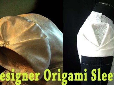 Designer Sleeves Cutting and Stitching in tamil | Origami Sleeve | Sleeve Design | டிசைனர் ஸ்லீவ்