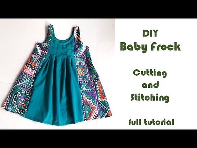 DIY BABY FROCK cutting and Stitching full tutorial
