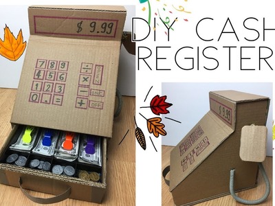 Diy cardboard cash register # เครื่องคิดเงินจากลังกระดาษ