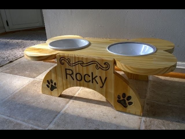 DIY CNC - Raised Dog Food Bench - Quick Project