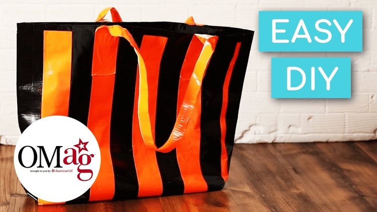 DIY Easy Duct Tape Halloween Trick-or-Treat Bag | OMaG | American Girl
