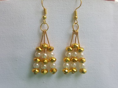 (DIY)HOW TO MAKE SIMPLE AND EASY EARRINGS IN JUST MINUTES.THE STUNNING HANDMADE'S. 