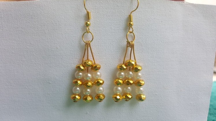 (DIY)HOW TO MAKE SIMPLE AND EASY EARRINGS IN JUST MINUTES.THE STUNNING HANDMADE'S. 