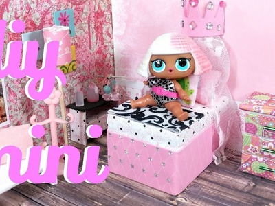 DIY Miniature Princess Bed for LOL, LPS, and Small Dolls