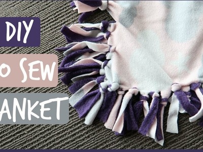 DIY NO SEW BLANKET | HOW TO MAKE A FAST BABY BLANKET