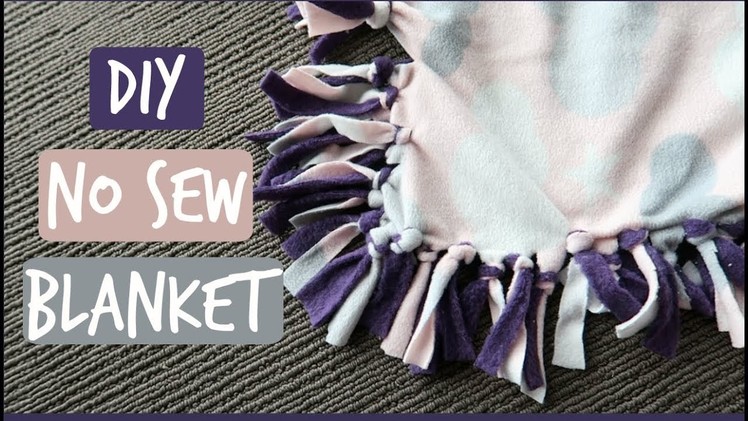 DIY NO SEW BLANKET | HOW TO MAKE A FAST BABY BLANKET