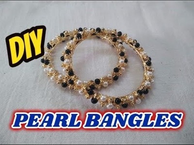 DIY Pearl Bangles | How to make a Pearl Bangle | How To Make Pearl Bangles At Home | Nirmala Hatti