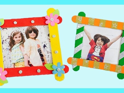 DIY Photo Frame with Ice cream Sticks | Photo Frame With Popsicle Sticks
