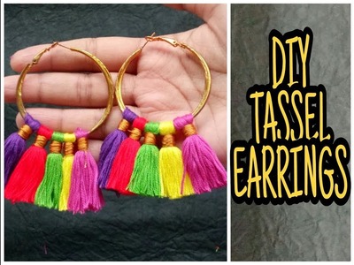DIY Tassel Earrings ||Diwali special||  IIBlushwithASHII