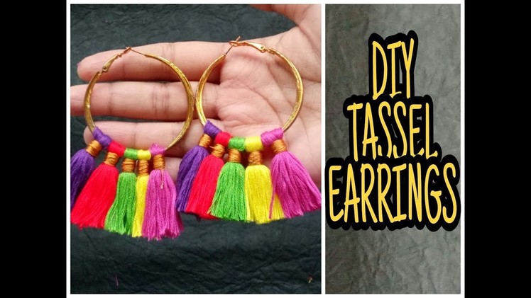 DIY Tassel Earrings ||Diwali special||  IIBlushwithASHII