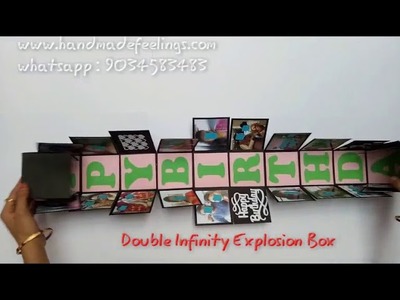 Double Infinity Explosion Box - Handmade Feelings