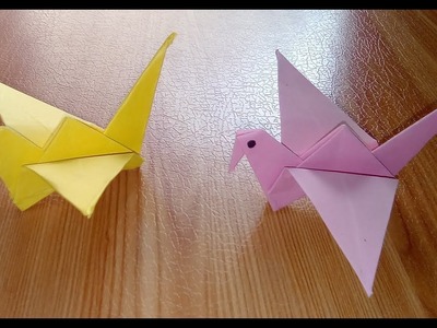 Flying bird - origami || कागज़ की उडने बाली चिड़िया कैसे बनाये ?