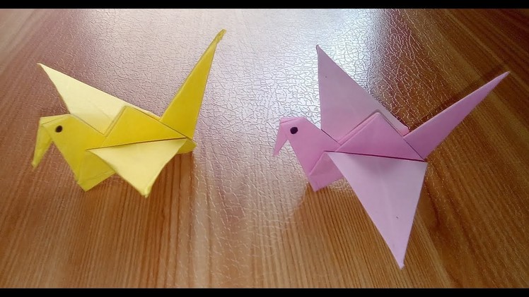 Flying bird - origami || कागज़ की उडने बाली चिड़िया कैसे बनाये ?