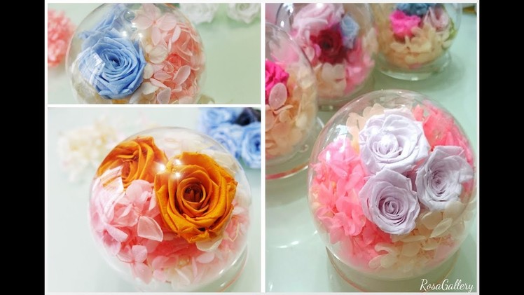 [GinDoodle] Super Easy! How to make a DIY Preserved Flower Cystall Ball