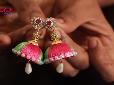 Handmade Earrings | Beautiful silk thread Jhumkas