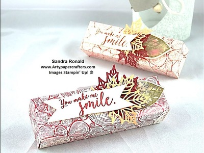 Handmade Fold-Flat Gift Box for Chocolate - SandraR Stampin' Up! Demonstrator Independent