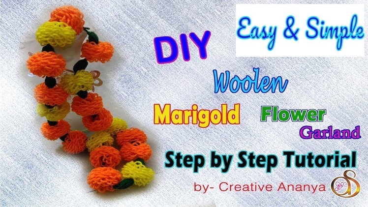 Handmade Marigold Garland | Festival Decorations | Step By Step Tutorial in Hindi