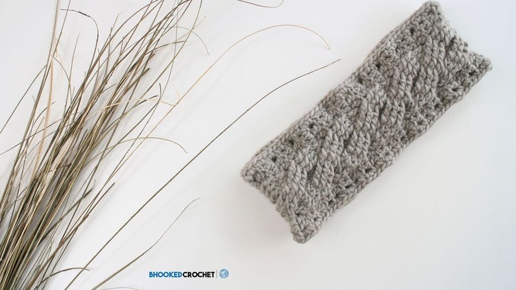 How to Crochet an Easy Cable Headband Left Handed