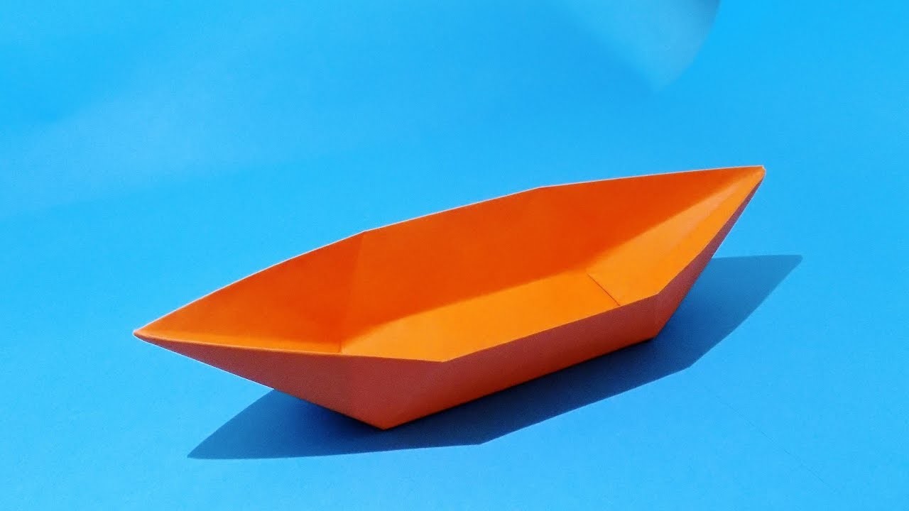 How To Make A Paper Boat That Floats Origami Boat 