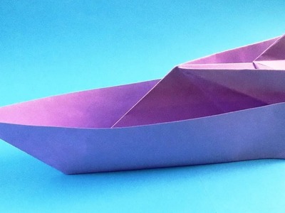 How to make a paper boat that floats | Origami boat