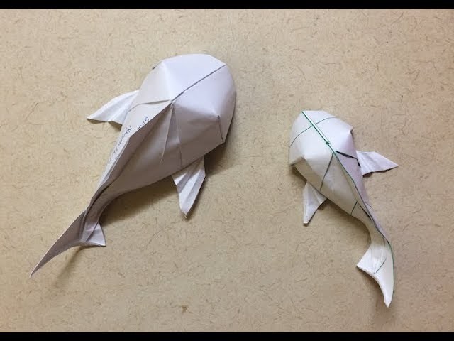 How to make an origami Koi Fish (diagram by Riccardo Foschi)