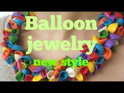 How to make jewellery at home| balloon jewelry necklace