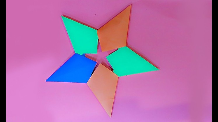 How to Make Origami Star with Color Paper. How to make simple & easy paper star?
