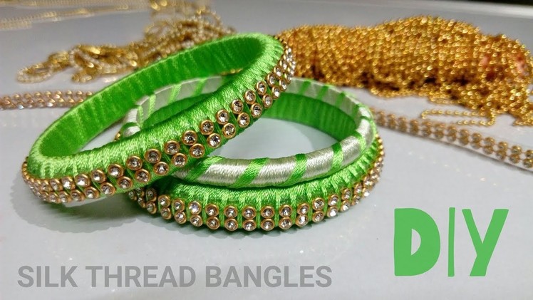 How To Make Silk Thread Bangles | Silk Thread Bangles DIY | DIY Bangles