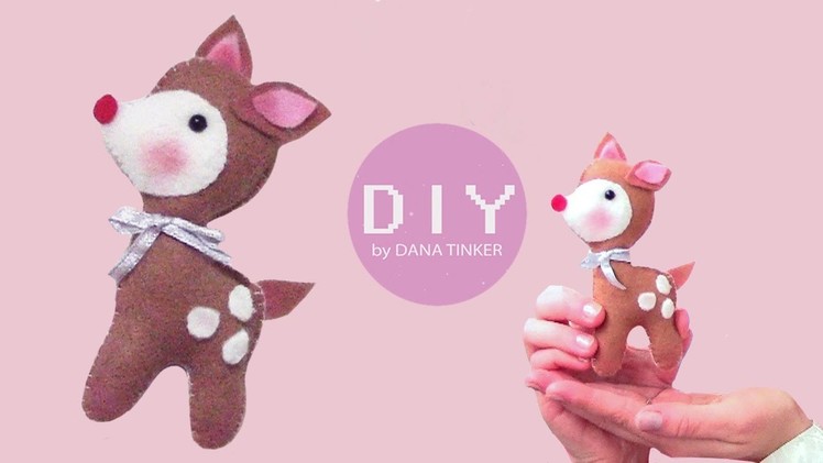 Игрушки из Фетра ♥Felt deer ♥ DIY♥