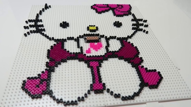 (Jinki Mori) Perler Beads - Hello Kitty Time Lapse