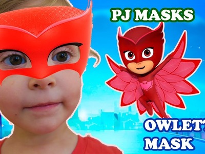 Kids DIY Owlette mask. Red pj Mask.