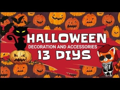 LAST MINUTE HALLOWEEN DIY DECORATION AND ACCESSORIES