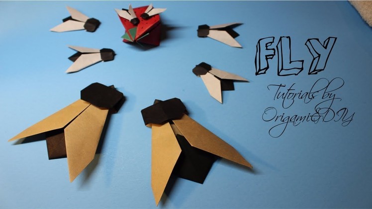 Origami: Black Fly (Easy and Fast) | Tutorial for beginners!