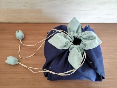 Petal Drawstring Bag Tutorial Sewing step by step