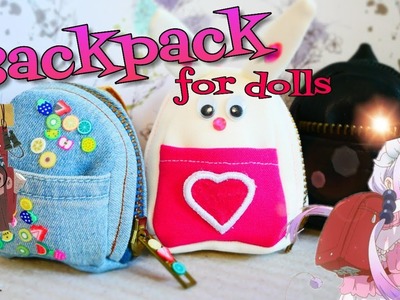 Sewing a backpack for dolls handmade Monster High