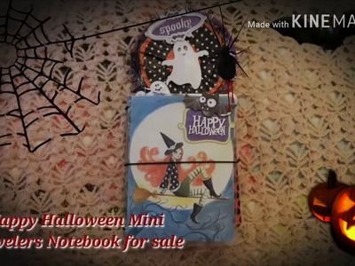 SOLD ~ Happy Halloween Travelers Notebook ~ Spooky Beautiful Handmade Laminated TN ????