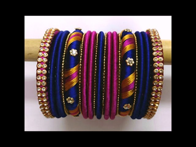 Stylish handmade silk thread bangles||Best designs for girls