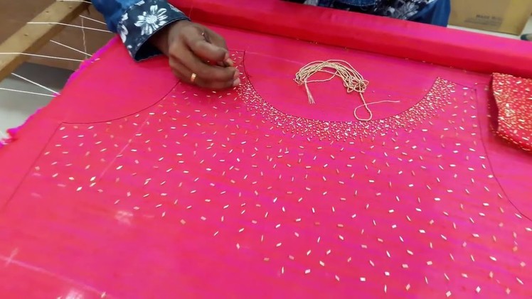 Sugar beads work @ Ray World - Designer Boutique & Tailoring