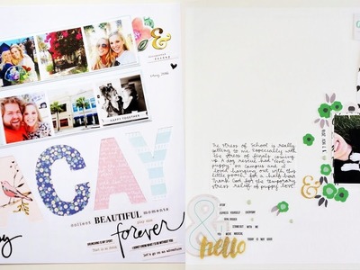 100 Days of Scrapbooking Layouts 31-40, Traditional 12x12 Scrapbook Layouts