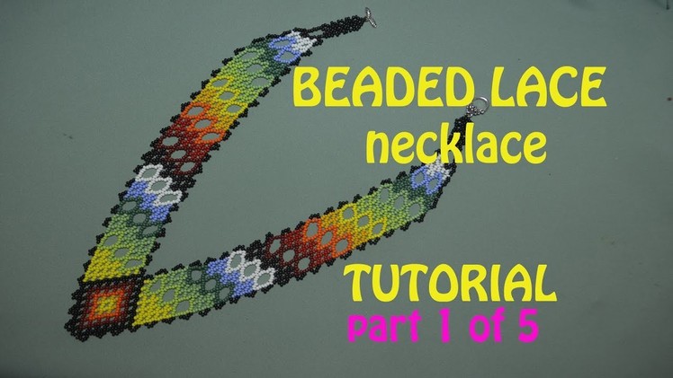 12: 1.5: V-neck Beaded Lace Necklace. TUTORIAL IN ENGLISH! THUMBS UP!!!