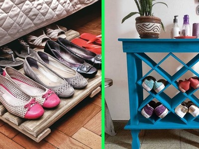 50 Pallet Shoe Rack | Creative DIY Shoe Storage Ideas