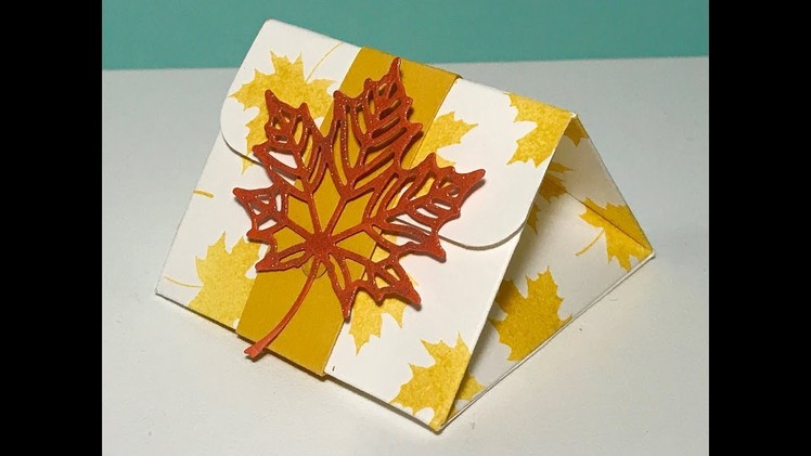 Autumnal Triangular Gift Box - Video Tutorial with Colourful Seasons by Stampin' Up