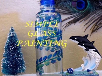 Beginner tutorial for Glass Bottle Painting
