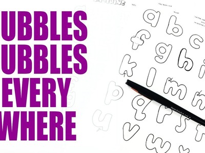 Bubble Letters Tutorial | Lowercase | Llamas Love Lettering 2.10