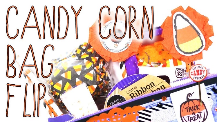 #CREEPYCRAFTYDAYS. Candy Corn Bag Flip Tutorial and Process Video