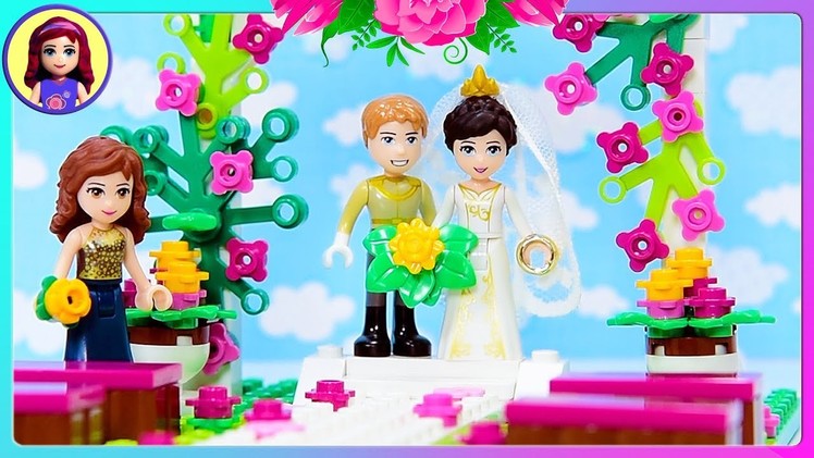 Custom Lego Friends Wedding Build and Bride Dress up Craft DIY Kids Toys