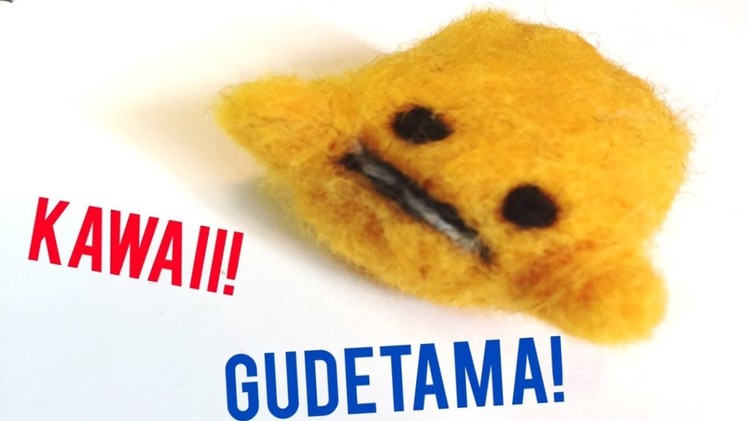 Cute Kawaii DIY Gudetama needle felt!