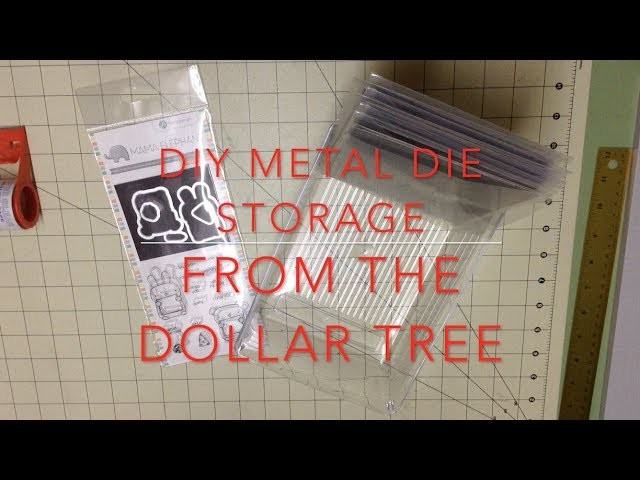 DIY Die Storage from the Dollar Tree